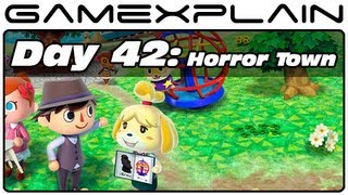 Animal Crossing: New Leaf - Day 42: Aika Village Visit (Horror Town) (3DS Video Journal)