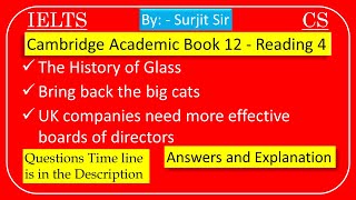 The History of Glass| Bring back the big cats | UK companies need more effective boards of directors