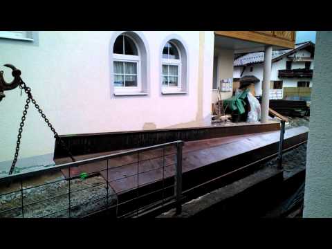 Spundwand Präzisionsarbeit der Fa. Niederstrasser &  Fa. Rachbauer