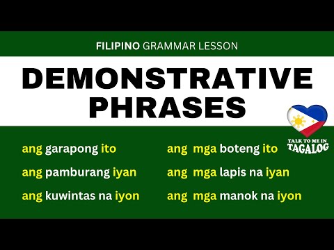 80 Tagalog Demonstrative Phrases (Part 1) | Easy Filipino Grammar Lessons for Beginners
