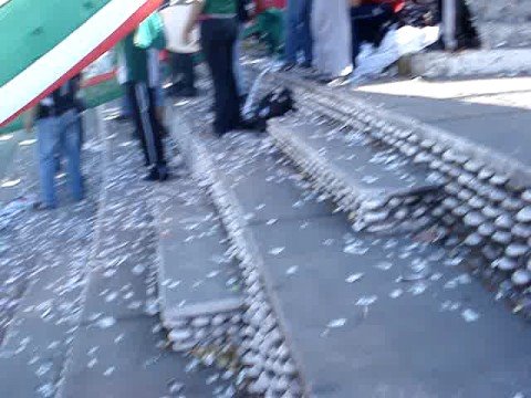 "SALIDA BARRA PALESTINO / LOS BAISANOS" Barra: Los Baisanos &bull; Club: Club Deportivo Palestino