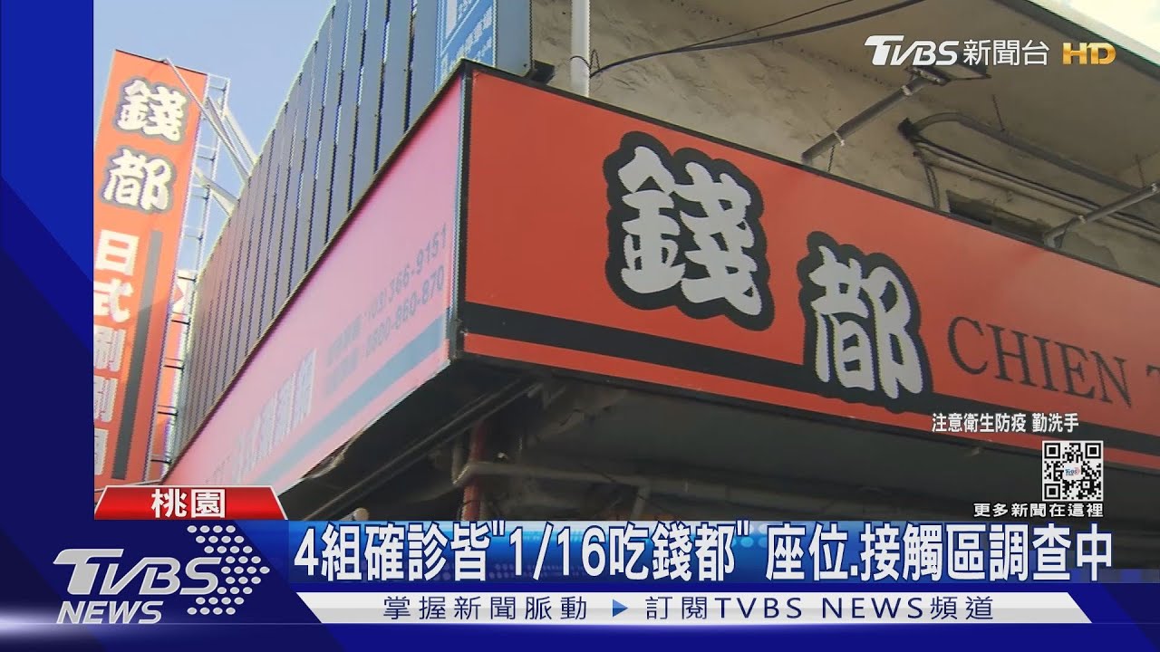 4組確診皆「1/16吃錢都」 座位、接觸區調查中