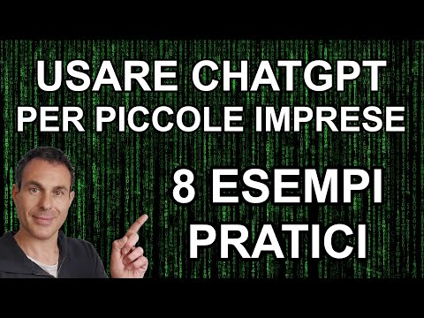 , title : 'CHATGPT è INCREDIBILE! Come usarlo per piccole imprese e attività locali, 8 esempi pratici'