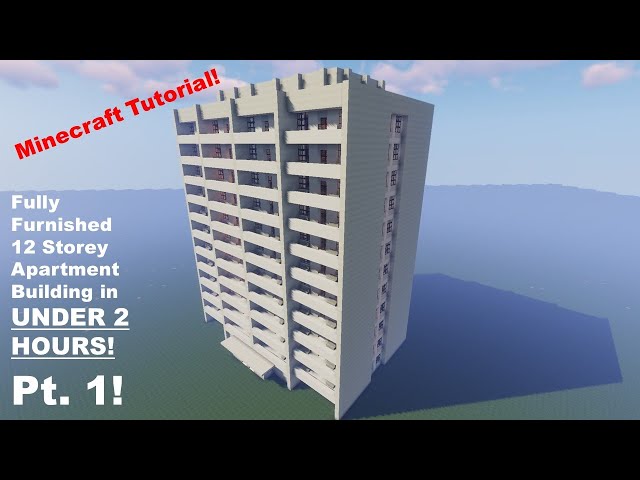 12 Story Apartment Building Minecraft Map