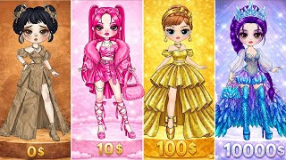 Download lagu Huntrix Glow Up Prom Dresses Cardboard, Fluffy, Golden & Diamond Styles | DIY Fashion Paper Dolls mp3