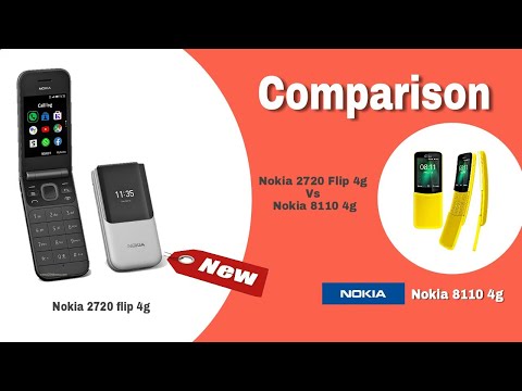 Nokia 2720 Flip 4g Vs Nokia 8110 4g|Nokia 4g Feature phone|Price|specifications|details|comparison