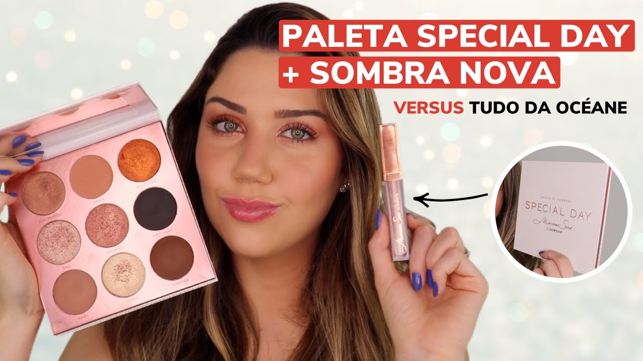 TESTEI PALETA SPECIAL DAY E SOMBRA LÍQUIDA SOFT PEACH MARI SAAD