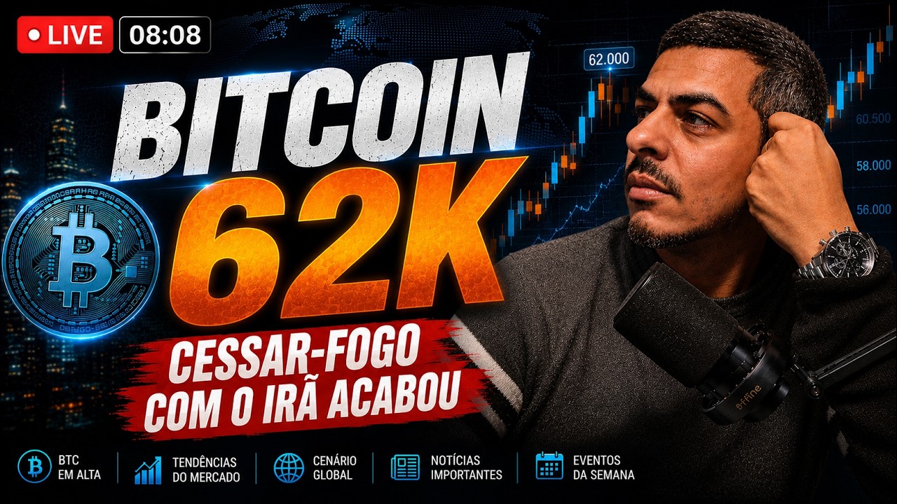 Bitcoin 62k - CESSAR-FOGO COM IRÃ ACABOU - Ações Mercados e ETFs - Day Trade Cripto