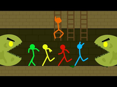 STICKMAN AND PACMAN - FUNNY ANIMATION