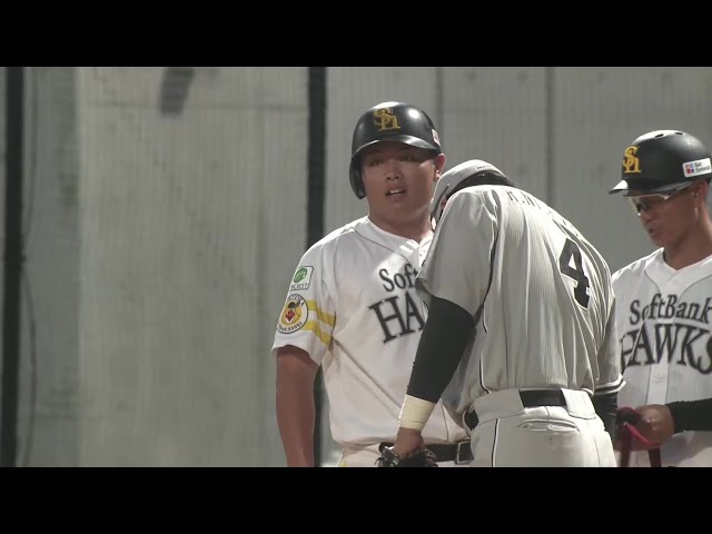 【ファーム】ホークス・佐倉俠史朗 ファーム公式戦初打席で初ヒットを記録!! 2025年9月13日 福岡ソフトバンクホークス 対 くふうハヤテベンチャーズ静岡