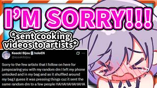 Biboo Accidentally Sent Random DMs on Twitter 【Koseki Bijou / HololiveEN】