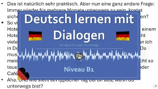 Dialoge für Niveau B1 - Deutsch im Alltag | 53 | #deutschlernen