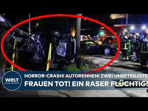 LUDWIGSBURG: Horror-Crash! Illegales Autorennen! Zwei unbeteiligte Frauen tot! Ein Raser flüchtig!