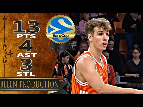 Tobias Jensen - 13 Pts, 4 Ast, 3 Stl Full Highlights｜ratiopharm Ulm vs Panionios Athens｜2025.10.07
