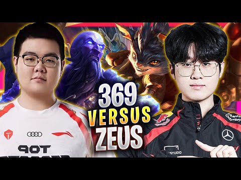 T1 ZEUS vs TES 369! - T1 Zeus Plays Rumble TOP vs TES 369 Ryze! | Season 2024
