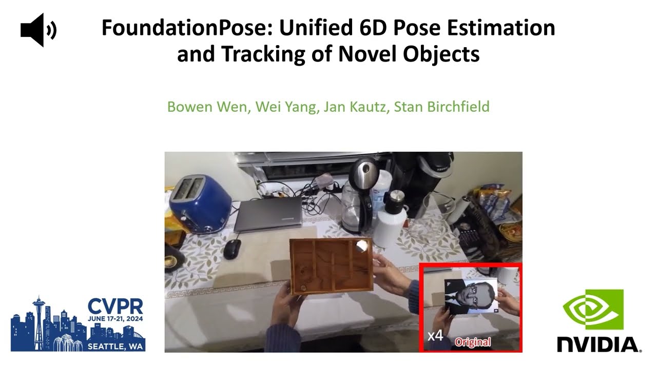 [CVPR 2024 highlight] FoundationPose: Unified 6D Pose Estimation and Tracking of Novel Objects