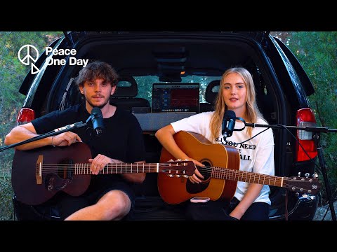 Jack & Daisy performing at the Peace One Day Broadcast.