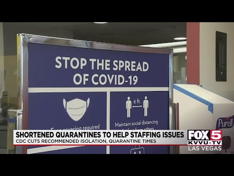 CDC recommends shorter COVID-19 isolation, quarantine time for close contacts