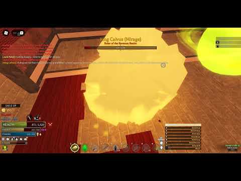 Demolishing King Calvus With 1000 Damage Gold Mage - Arcane Odyssey