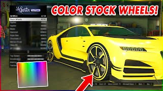 *EASY* Color STOCK WHEELS of Cars in GTA Online