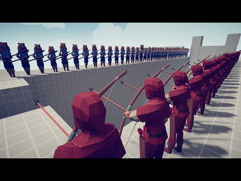 50x ARCHER vs 50x ARMY PART 3 | Totally Accurate Battle Simulator TABS