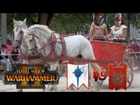 High Elves vs Skaven | SURTHA ELF & THE DREADED TIRANOC CHARIOTS - Total War Warhammer 2