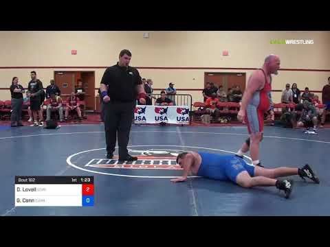 2018 Marine Corps US Open/Masters C Greco Roman 130 RR Rnd 5 - Daniel Lovell (Scre) Vs. Greg Conn