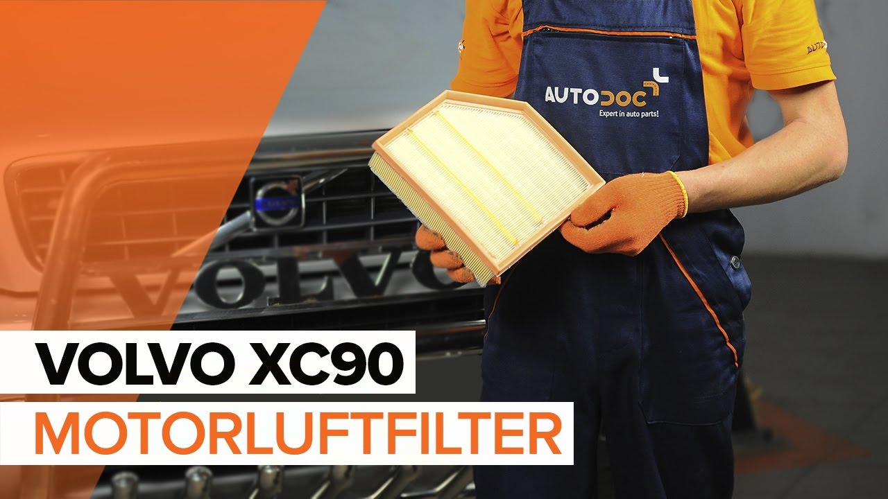 Slik bytter du luftfilter på en Volvo XC90 1 – veiledning