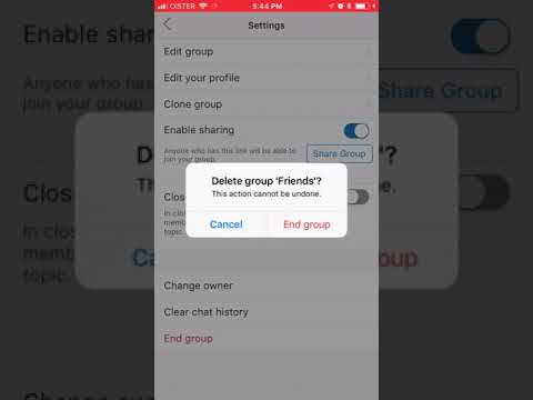 How to DELETE CHAT in GROUPME?