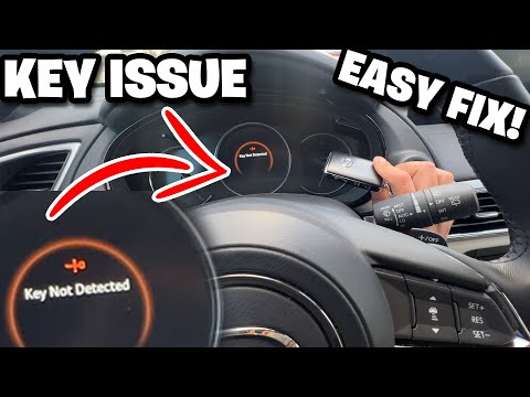 How to FIX Mazda Key Fob Not Detected Message
