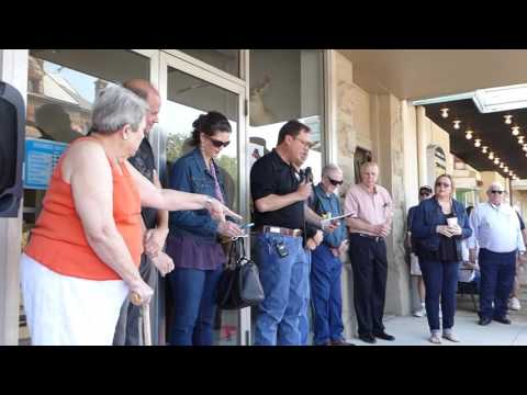 RONNIE DAWSON - Part 2 - "Waxahachie Walk of Fame" induction & sidewalk STAR unveiling. 5/21/16