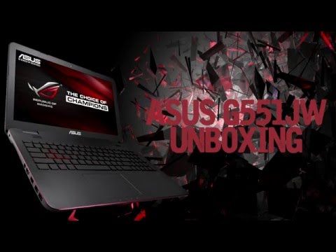 Asus G551JW laptop unboxing