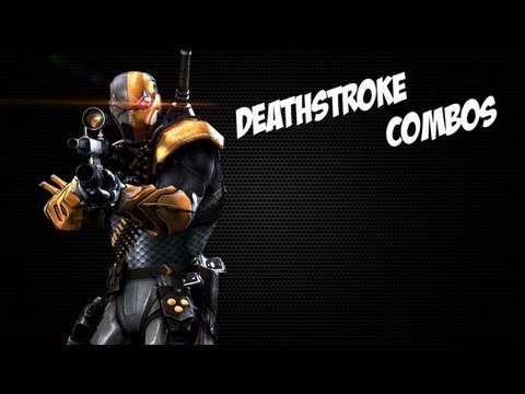 Injustice Gods Among Us | Deathstroke Combo's (39% 1 Bar) (41% 1 Bar) (50% 1 Bar)