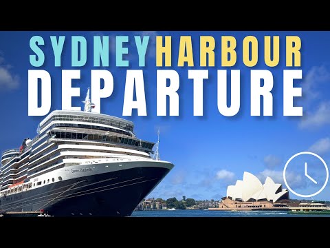 Thumbnail for Cunard Queen Elizabeth Departs Sydney Harbour | Timelapse 2024