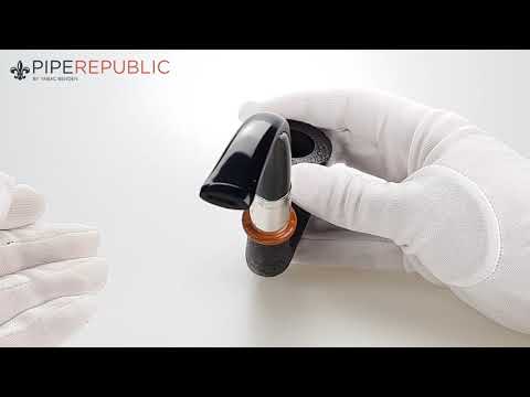 Dunhill - The White Spot Shell Briar Pfeifen Calabash Einzelstück Silverband