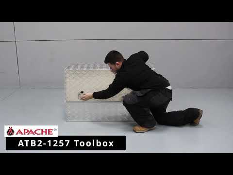 Large Tall Lockable Aluminium Metal Front-Opening Tool Box - ATB2-1257