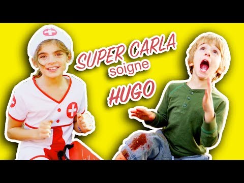 HUGO se BLESSE mais heureusement SUPER CARLA vient le sauver! Angie la Crazy Série