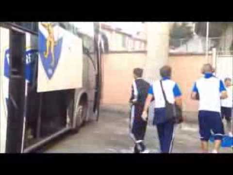 L'ARRIVO DEI GIOCATORI DEL BRESCIA AL 'CABASSI'