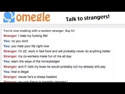 Trolling on Omegle text