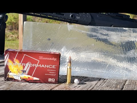 Hornady SST 150gr 100-Yard-Geltest. Das Gel hat richtig Fahrt aufgenommen!
