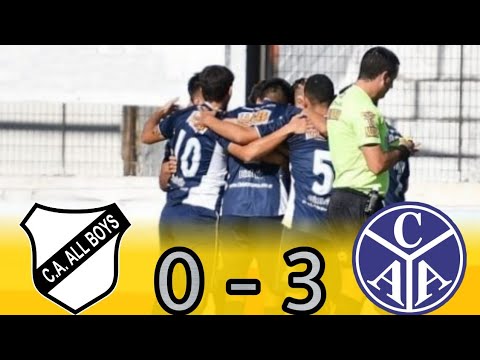 B Metro : ALL BOYS 0 - 3 ACASSUSO (Los Goles)