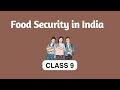 Class 9 Social Science Food Security In India FPS Cbse Education Talentina