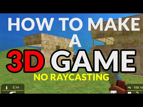 HOW TO MAKE 3D GAMES without coding  (non raycasting gamemaker) gameguru max