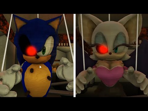 ROBLOX PIGGY 2 NEW SONIC VS ROUGE MARI JUMPSCARE - Roblox Piggy Book 2 rp
