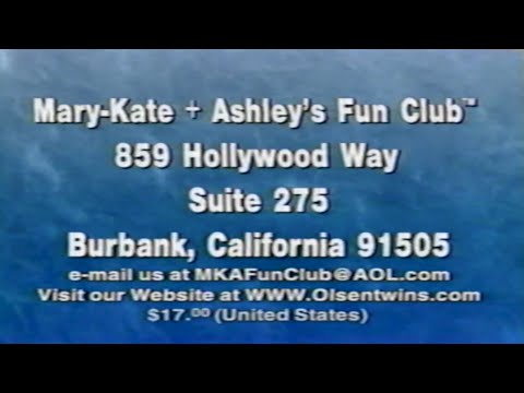 MARY-KATE + ASHLEY'S FUN CLUB (1998) VHS movie trailers [VHS Rip / Digitization] from Billboard Dad