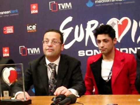 Malta National Selection 2011 - Winner's Press Conference with Glen Vella