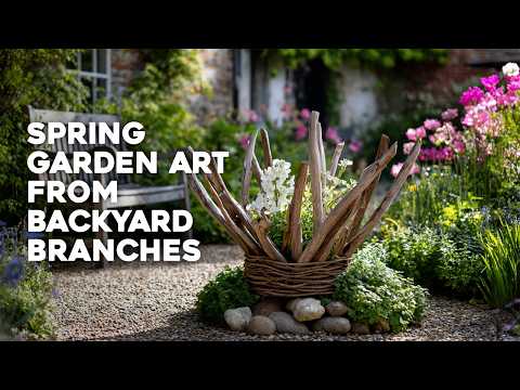 🌿 Spring Garden Refresh: Upcycle Branches into Fresh Outdoor Art Ideas