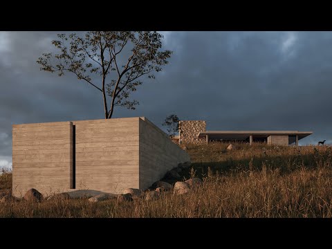 Na Serra da Mantiqueira, o projeto de uma casa de sítio. Arquitetura simples e bela.