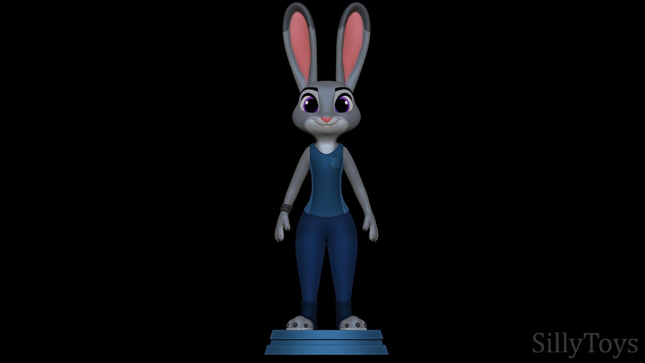 Judy Hopps ZPD Training outfit - Zootopia 3D Print Model