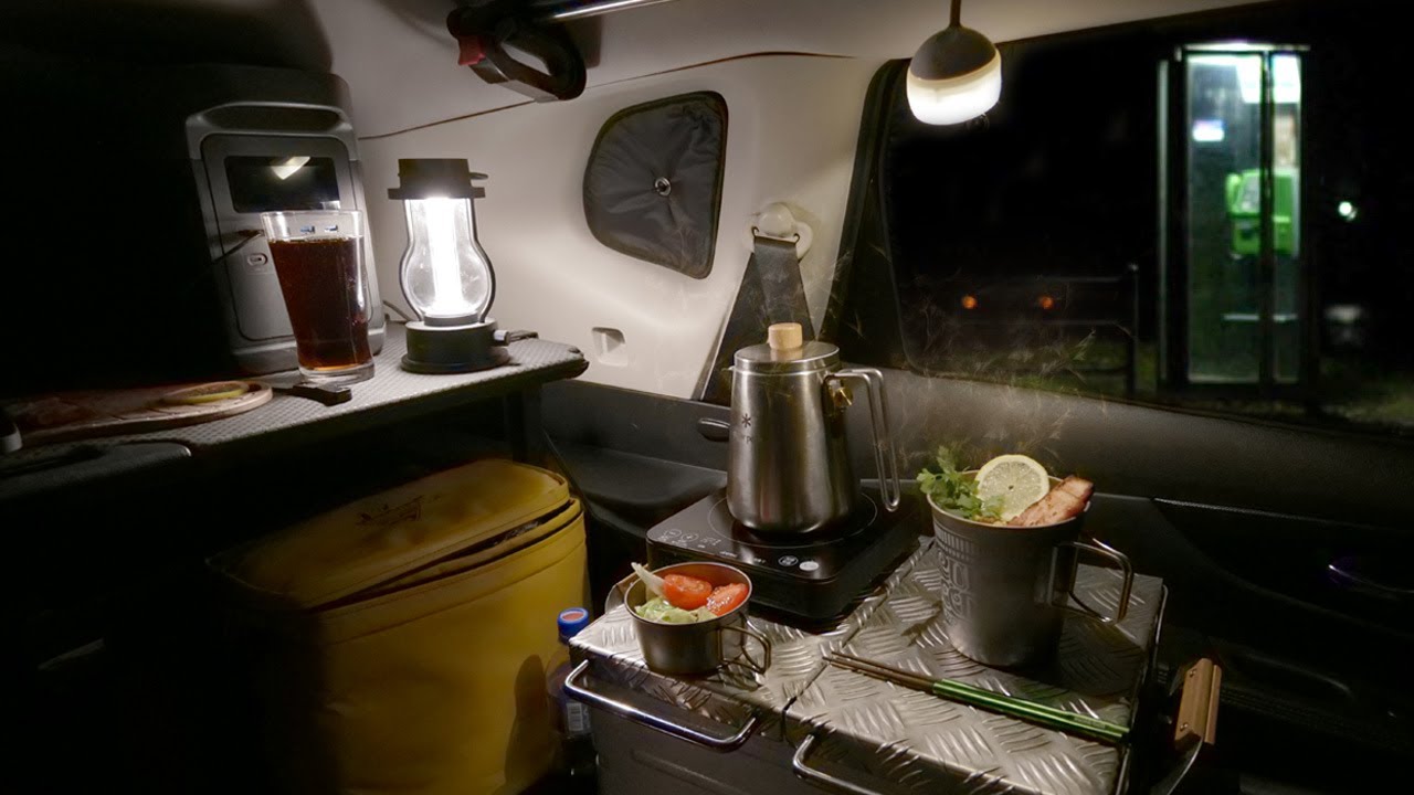 ひとり忘年会。やばい雰囲気のダムで車中泊。キモチェェ～～～！！！